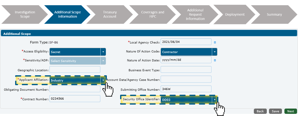 additional scope information step